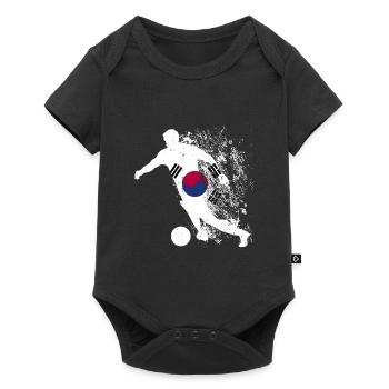 Coupe du monde de l’équipe nationale de Corée du Sud - Body à manches courtes Premium Bébé - noir - Devant