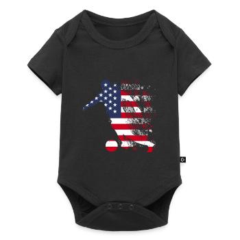 Équipe nationale des États-Unis - Body à manches courtes Premium Bébé - noir - Devant