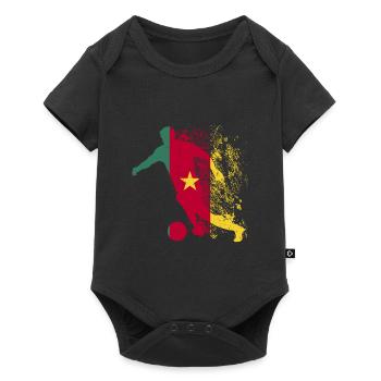 Coupe du monde de l’équipe nationale du Cameroun - Body à manches courtes Premium Bébé - noir - Devant
