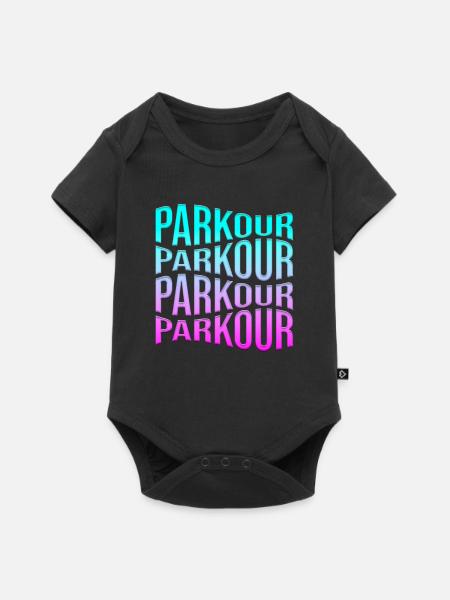Parkour - Baby Premium Kurzarmbody - Schwarz