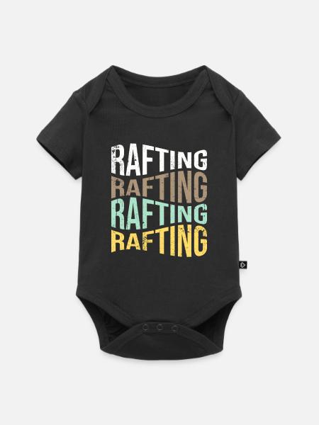 rafting - Baby Premium Kurzarmbody - Schwarz