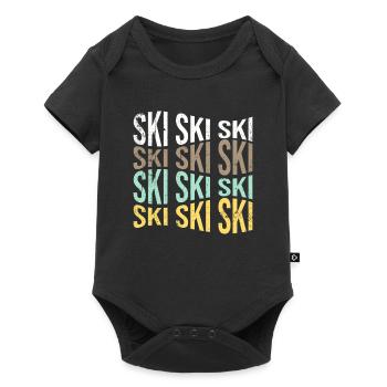 ski - Body à manches courtes Premium Bébé - noir - Devant