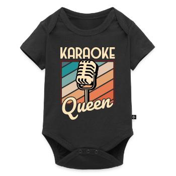 Queen Karaoke Bar, Party, Company Party, Women - Baby Premium short-sleeve bodysuit - black - Front
