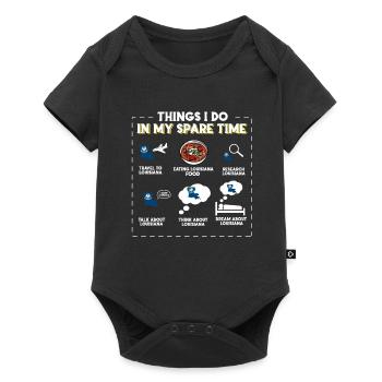 Ce que je fais pendant mon temps libre Louisiane - Body à manches courtes Premium Bébé - noir - Devant