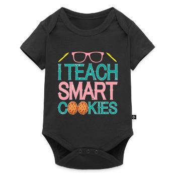Funny teacher I teach smart cookies that - Baby Premium short-sleeve bodysuit - black - Front