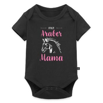 Arabe I Poney Cheval Dicton Motif pour Cavalier - Body à manches courtes Premium Bébé - noir - Devant