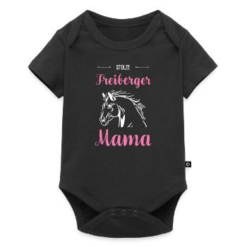 Freiberger I Pony Horse Dictant Motif pour cavalier - Body à manches courtes Premium Bébé - noir - Devant