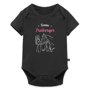 Freiberger I Pony Horse Dictant Motif pour cavalier - Body à manches courtes Premium Bébé - noir - Devant