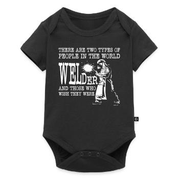 Soudeur Soudage Vintage Il y a - Body à manches courtes Premium Bébé - noir - Devant