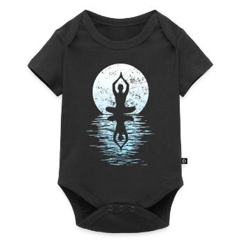 Yogi Yogini Health Meditation Outfits Girls - Baby Premium short-sleeve bodysuit - black - Front