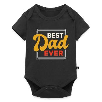 Super Dad, Daddy, bester Vater Papa Vatertag - Baby Premium Kurzarmbody - Schwarz - Vorne