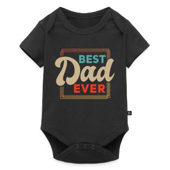 Super Dad, Daddy, bester Vater Papa Vatertag - Baby Premium Kurzarmbody - Schwarz - Vorne