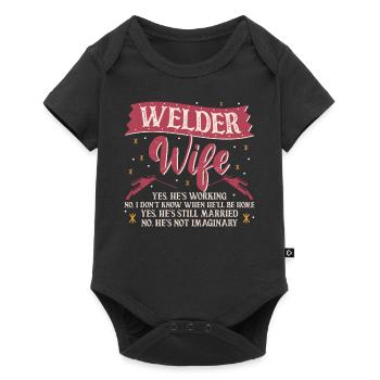 Soudeur Soudeur Femme Soudeur Femme Soudeur - Body à manches courtes Premium Bébé - noir - Devant