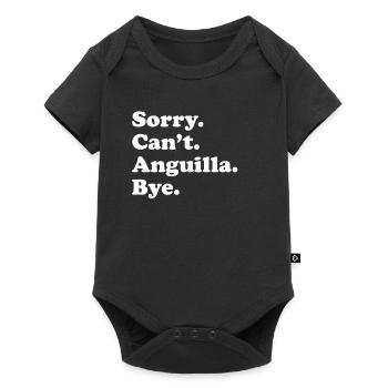Sorry, Can't Bye - Anguilla - Baby Premium short-sleeve bodysuit - black - Front