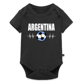 ARGENTINE Football - Body à manches courtes Premium Bébé - noir - Devant
