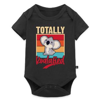 Totally koalified. Jokes with koala. - Baby Premium short-sleeve bodysuit - black - Front