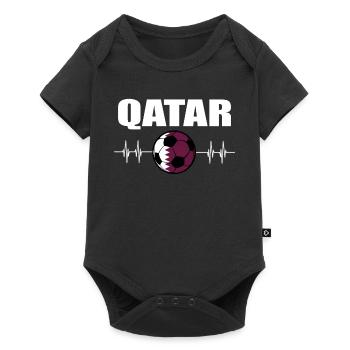 Qatar Football - Baby Premium short-sleeve bodysuit - black - Front