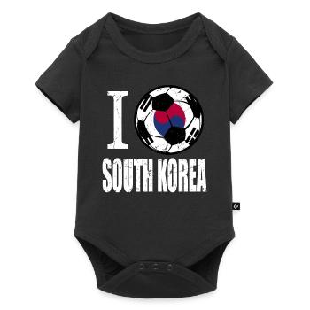 Corée du Sud de football - Body à manches courtes Premium Bébé - noir - Devant