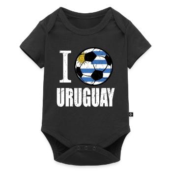 Uruguay Football - Baby Premium short-sleeve bodysuit - black - Front