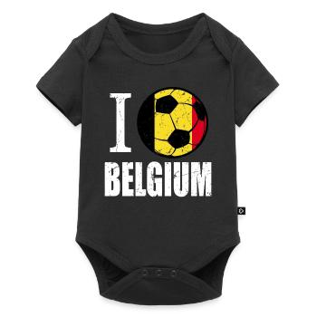Belgium Football - Baby Premium short-sleeve bodysuit - black - Front