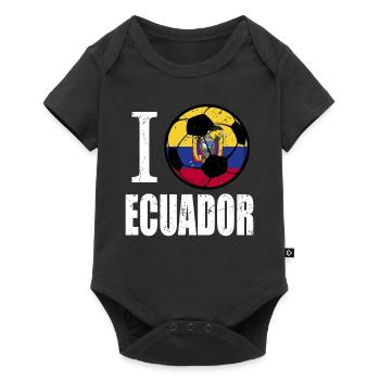 Ecuador Football - Baby Premium short-sleeve bodysuit - black - Front