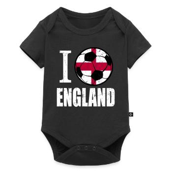 Angleterre de football - Body à manches courtes Premium Bébé - noir - Devant