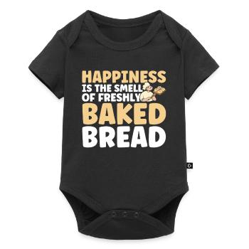 Bread Baking Gift Bakery Quote Baker - Baby Premium short-sleeve bodysuit - black - Front