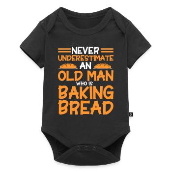 Bread Baking Gift Bakery Quote Baker - Baby Premium short-sleeve bodysuit - black - Front