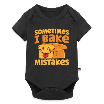 Bread Baking Gift Bakery Quote Baker - Baby Premium short-sleeve bodysuit - black - Front