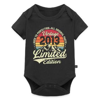 Anniversary 2013 Vintage Born in 2013 Vintage Best - Baby Premium short-sleeve bodysuit - black - Front