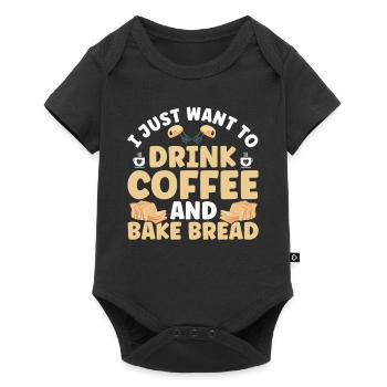 Bread Baking Gift Bakery Quote Baker - Baby Premium short-sleeve bodysuit - black - Front