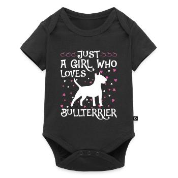 Bull Terrier Chiens cadeaux - Body à manches courtes Premium Bébé - noir - Devant