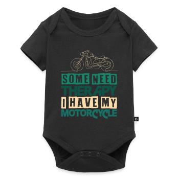Moto Thérapie Motard Dicton - Body à manches courtes Premium Bébé - noir - Devant