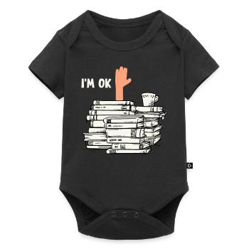 Read books - Baby Premium short-sleeve bodysuit - black - Front