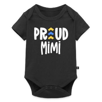 Proud Mimi Down Syndrome Grandma Family T21 - Baby Premium short-sleeve bodysuit - black - Front