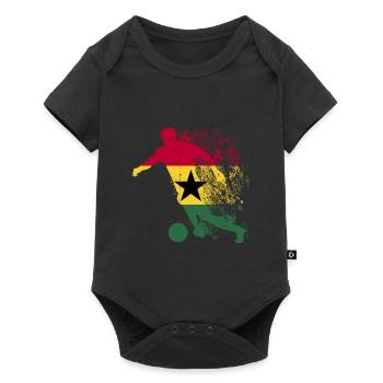 Coupe du monde de l’équipe nationale du Ghana - Body à manches courtes Premium Bébé - noir - Devant