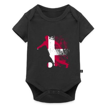 National team Denmark Football World Cup - Baby Premium short-sleeve bodysuit - black - Front