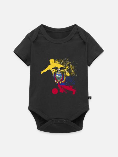 Nationalmannschaft Equador Fußball Weltmeister - Premium kortærmet baby-body  - sort