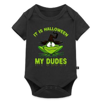Frog Meme It Is Halloween My Dudes - Baby Premium short-sleeve bodysuit - black - Front