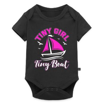 Little Girl Small Boat Sailing School Baltic Sea - Baby Premium short-sleeve bodysuit - black - Front