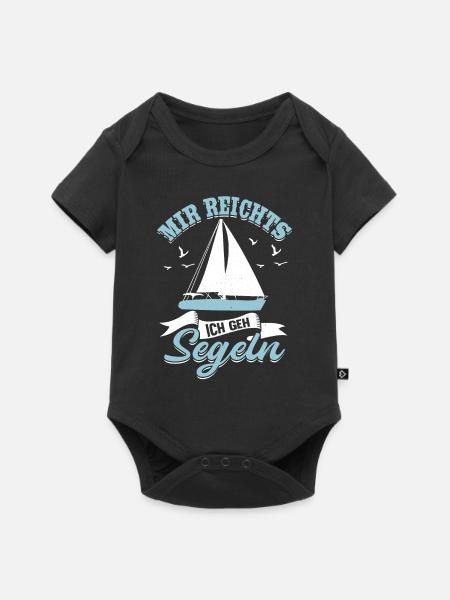Mir reichts ich gehe Segeln Helgoland design - Baby Premium Kurzarmbody - Schwarz