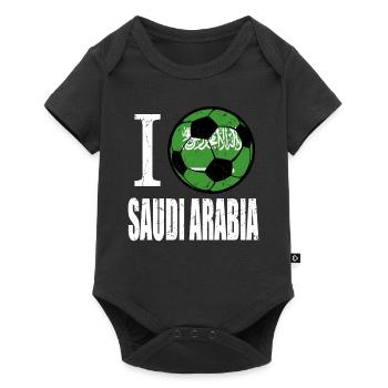 Saudi Arabian Football - Baby Premium short-sleeve bodysuit - black - Front