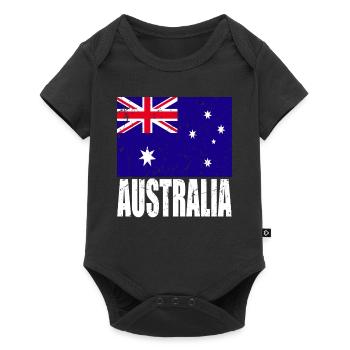 Australia Flag - Baby Premium short-sleeve bodysuit - black - Front