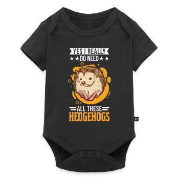 Yes I really do need all these Hedgehogs Igel - Baby Premium short-sleeve bodysuit - black - Front