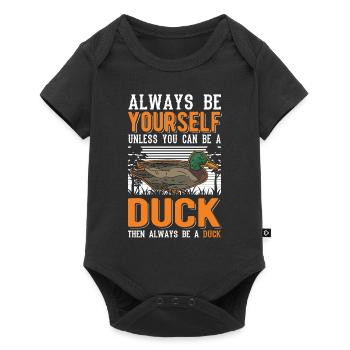 Duck Gift Duck Duck Breeder - Baby Premium short-sleeve bodysuit - black - Front