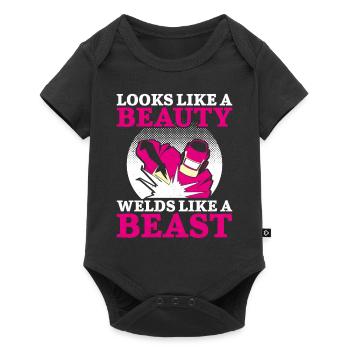 Soudeur Soudeur Soudeur Soudeur Femme Soudeur - Body à manches courtes Premium Bébé - noir - Devant