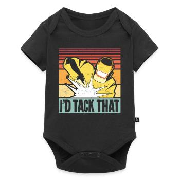Welder Welding Vintage Retro I'd - Baby Premium short-sleeve bodysuit - black - Front