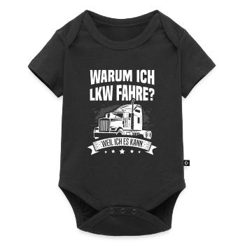 Trucker Männer Truck Fernfahrer LKW Fahrer für - Baby Premium Kurzarmbody - Schwarz - Vorne