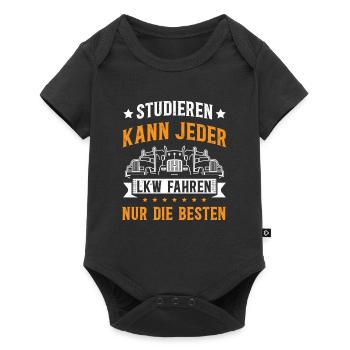 Trucker Männer Truck Fernfahrer LKW Fahrer für - Baby Premium Kurzarmbody - Schwarz - Vorne