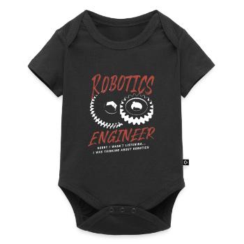 Ingénieur robotique Ingénieur mécanicien Robots - Body à manches courtes Premium Bébé - noir - Devant